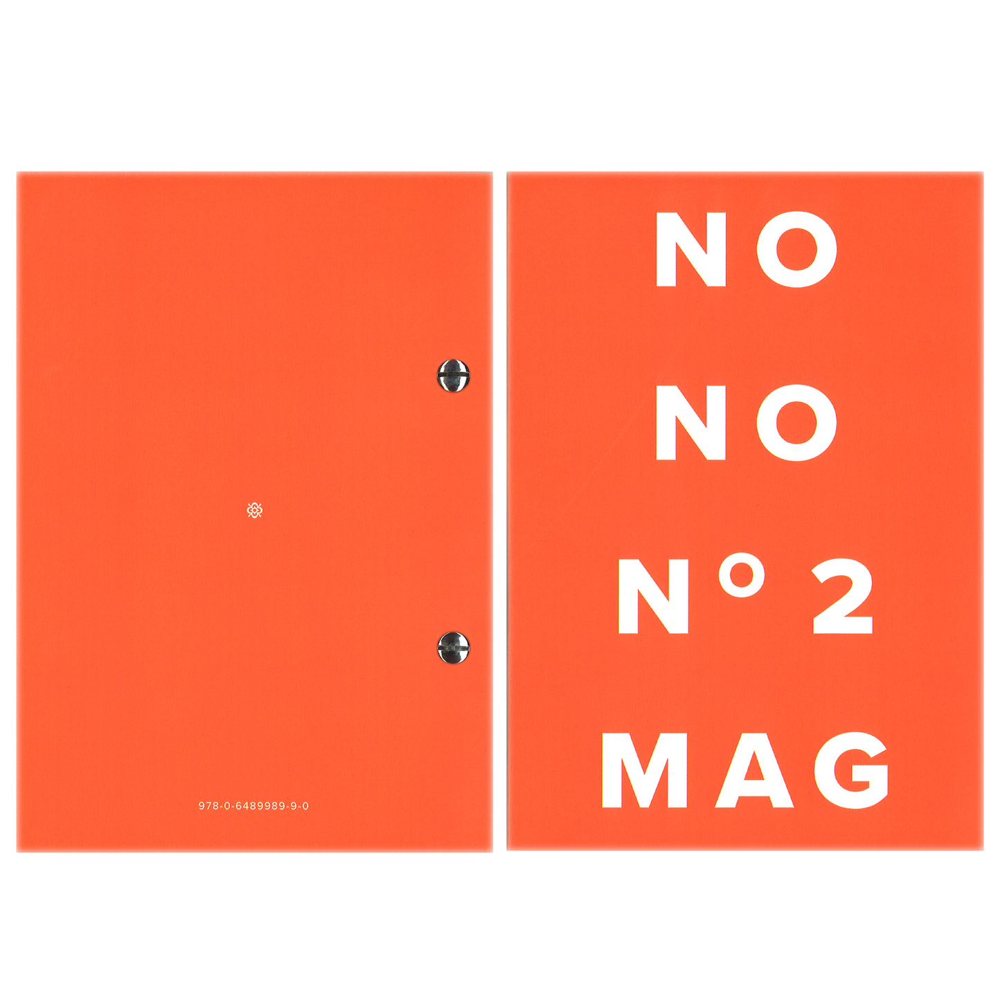 NO NO NO MAG issue two, 2022. English, folio bound (exposed spine, chicago screws), 150 pages — 145 x 205 mm. First edition, edition of 200.